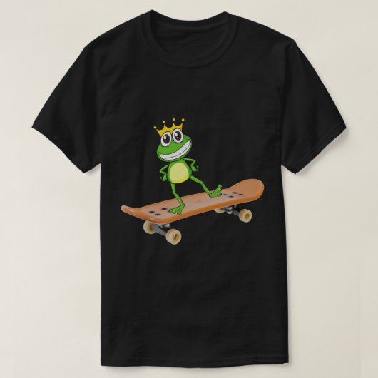 Frosch für Skateboarden (10) T-Shirt (Design vorne)