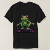 Frosch für Skateboarden (2) T-Shirt (Design vorne)