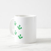 Frosch Fußspuren frog tracks Kaffeetasse (Vorderseite Links)
