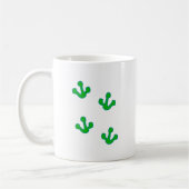 Frosch Fußspuren frog tracks Kaffeetasse (Links)