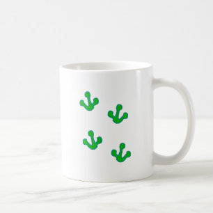 Frosch Fußspuren frog tracks Kaffeetasse
