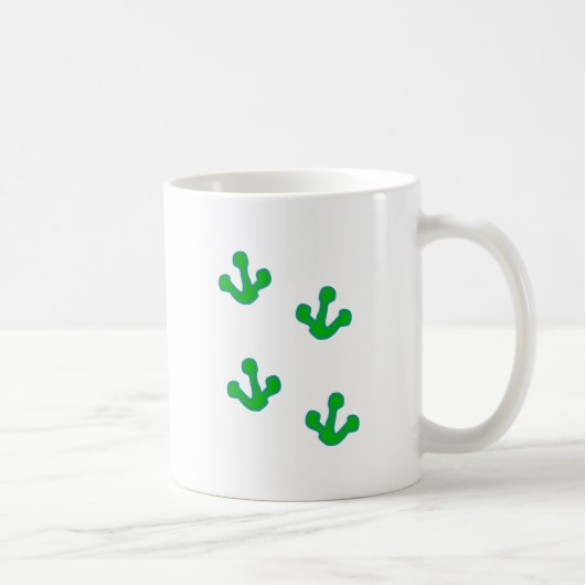 Frosch Fußspuren frog tracks Kaffeetasse (Rechts)