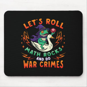Frosch Gans Meme Lass uns loslegen Mathe Rocks Kri Mousepad