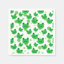 Frosch-Geburtstagsfeier Serviette