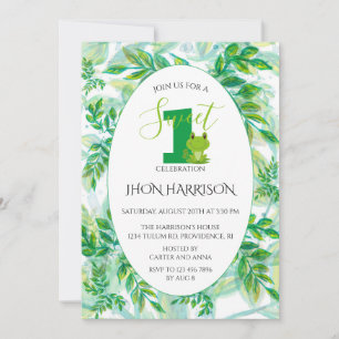 Frosch Geburtstagsparty Froggy Themeneinladung Einladung