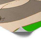 Frosch gegen Damenwanzen Poster (Ecke)