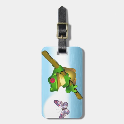 Frosch Gepäckanhänger (Vorderseite vertikal)