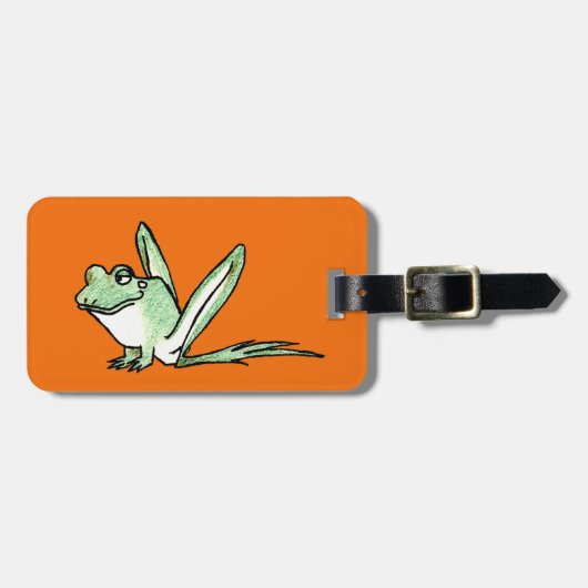 Frosch Gepäckanhänger (Vorderseite horizontal)
