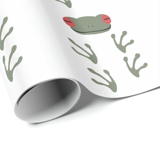 Frosch Geschenkpapier (Rolleneckpunkt)
