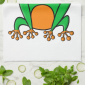 Frosch Geschirrtuch (Gefaltet)