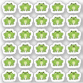 Frosch Gesichter Emotionen Mood Tracking Planner Aufkleber (Vorderseite)