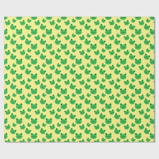 Frosch-Gesichtsmuster Geschenkpapier (Flach)