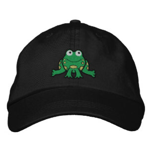 Frosch gestickter Hut