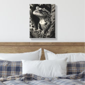 Frosch-Giraffe Leinwanddruck (Insitu (Schlafzimmer))