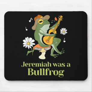 Frosch Gitarre-jeremia war Bullfrog lustiger Spruc Mousepad
