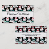 Frosch-Glas-Muster | addieren Ihren Namen Visitenkarte (Vorne/Hinten)