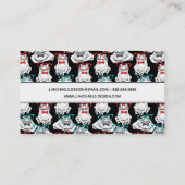 Frosch-Glas-Muster | addieren Ihren Namen Visitenkarte (Rückseite)