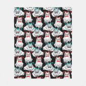 Frosch-Glas-Muster Fleecedecke (Vorderseite)