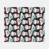 Frosch-Glas-Muster Fleecedecke (Vorderseite (Horizontal))