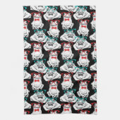 Frosch-Glas-Muster Geschirrtuch (Vertikal)