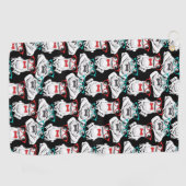 Frosch-Glas-Muster Golfhandtuch (Horizontal)