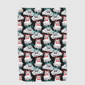 Frosch-Glas-Muster Golfhandtuch (Vorderseite)
