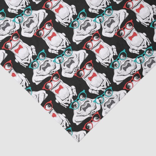 Frosch-Glas-Muster Seidenpapier (Ausschnitt)