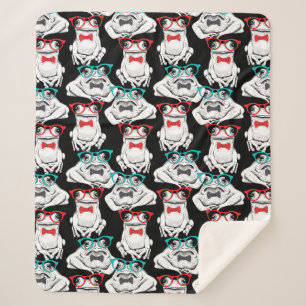 Frosch-Glas-Muster Sherpadecke