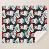 Frosch-Glas-Muster Sherpadecke (Vorderseite (Horizontal))