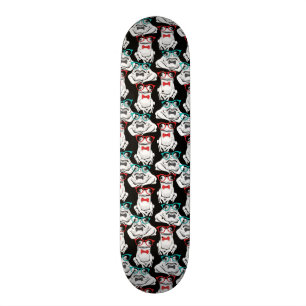 Frosch-Glas-Muster Skateboard