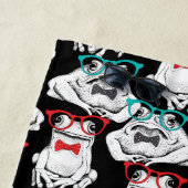 Frosch-Glas-Muster Strandtuch (Beispiel)