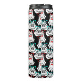 Frosch-Glas-Muster Thermosbecher (Rückseite)