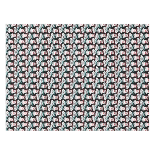 Frosch-Glas-Muster Tischdecke (Vorderseite (Horizontal))