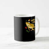 Frosch Glücklich Wesentliches Minimales Design Kaffeetasse (VorderseiteRechts)