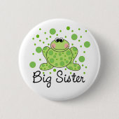 Frosch-große Schwester Button (Vorderseite)