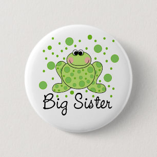 Frosch-große Schwester Button