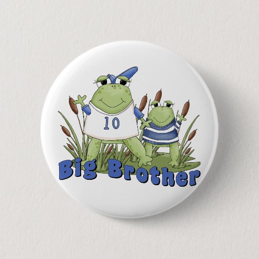 Frosch-großer Bruder Button (Vorderseite)