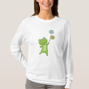 Frosch Grün Balloons lustige Tiere für Kinder T-Shirt