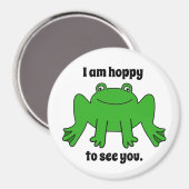 Frosch, grün magnet (Vorderseite/Rückseite)