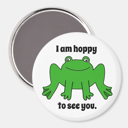 Frosch, grün magnet (Vorderseite/Rückseite)