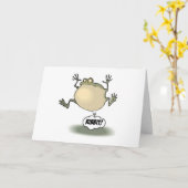 Frosch-Gruß-Karte Karte (Gelbe Blume)