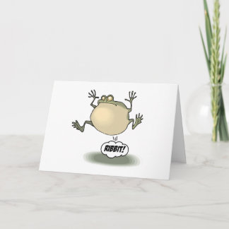 Frosch-Gruß-Karte Karte