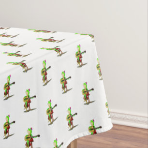 Frosch Guitar Player Funny Tablecloth Tischdecke