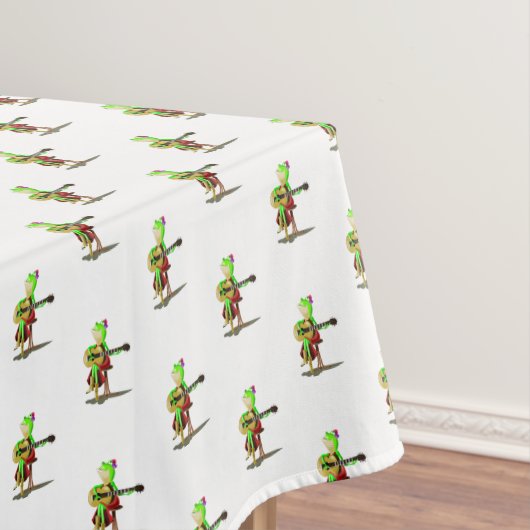 Frosch Guitar Player Funny Tablecloth Tischdecke (Beispiel)
