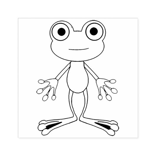 Frosch Gummistempel (Prägung)