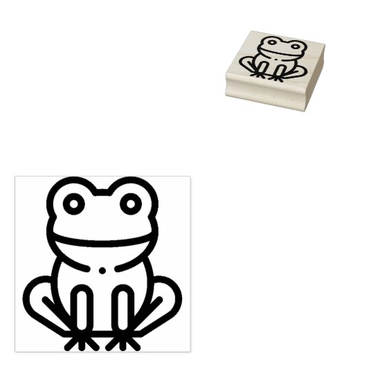 Frosch Gummistempel (Stempel)