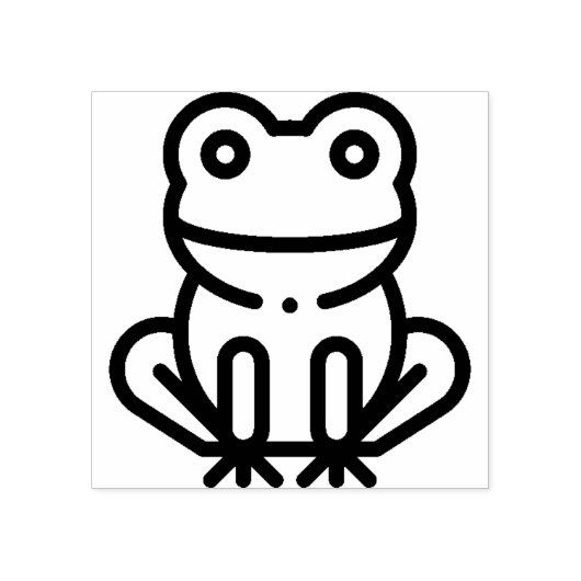 Frosch Gummistempel (Prägung)