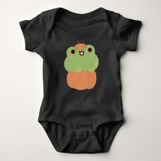 Frosch Halloween Baby Strampler (Vorderseite)
