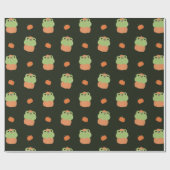 Frosch Halloween Geschenkpapier (Flach)