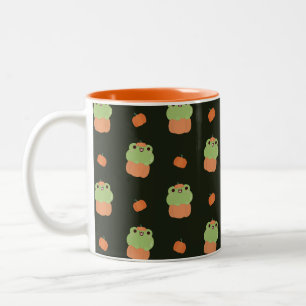 Frosch Halloween Zweifarbige Tasse